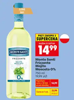 Biedronka Monte Santi Frizzante Mojito Moscato 0% oferta