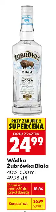 Biedronka Wódka Żubrówka Biała oferta