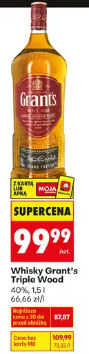 Biedronka Whisky Grant's Triple Wood oferta
