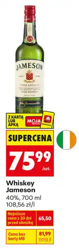 Biedronka Whiskey Jameson 40% oferta