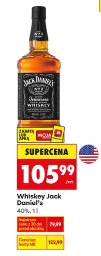 Biedronka Whiskey Jack Daniel's 40% oferta