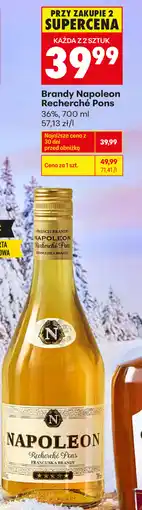 Biedronka Brandy Napoleon Recherché Pons 36% oferta