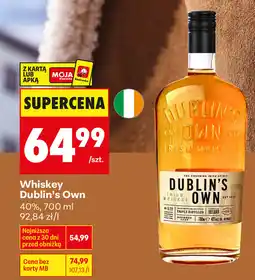 Biedronka Whiskey Dublin's Own 40% oferta