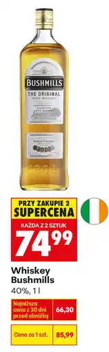 Biedronka Whiskey Bushmills 40% oferta