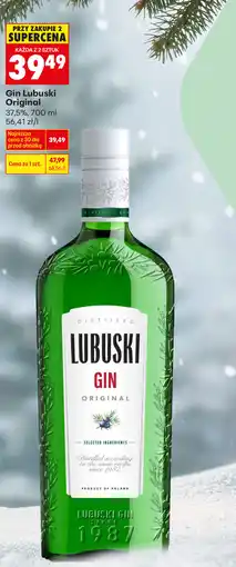 Biedronka Gin Lubuski Original 37,5% oferta