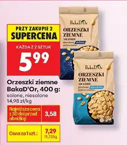 Biedronka Orzeszki ziemne BakaD'Or solone, niesolone oferta
