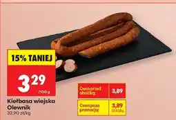 Biedronka Kiełbasa wiejska Olewnik oferta