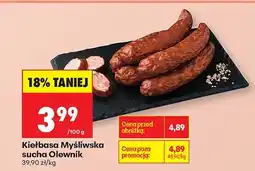 Biedronka Kiełbasa Myśliwska sucha Olewnik oferta