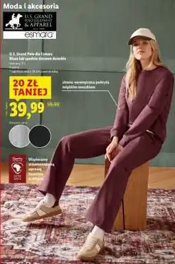 Lidl U.S. Grand Polo dla Esmara Bluzą lub spodnie dresowe damskie oferta