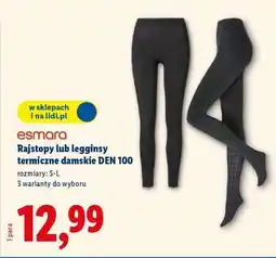 Lidl Rajstopy lub legginsy termiczne damskie DEN 100 oferta