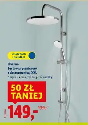 Livarno Zestaw prysznicowy z deszczownicą, XXL