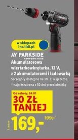 Lidl PARKSIDE Akumulatorowa wiertarkowkrętarka oferta