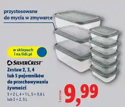 Lidl Zestaw pojemników do przechowywania żywności oferta