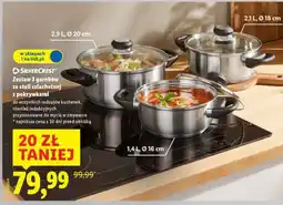Lidl SilverCrest Zestaw 3 garnków oferta