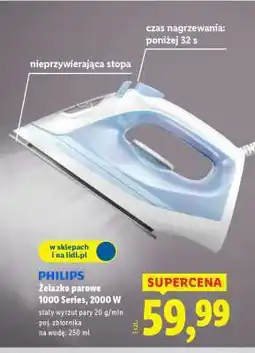 Lidl PHILIPS Żelazko parowe 1000 Series, 2000 W oferta