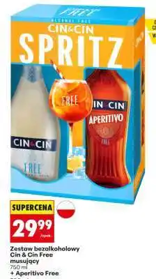 Biedronka Zestaw bezalkoholowy Cin & Cin Free musujący oferta