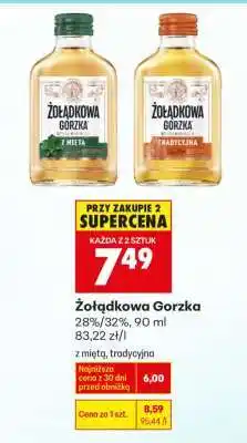 Biedronka ŻOŁĄDKOWA GORZKA oferta