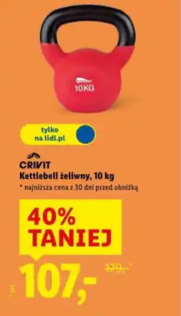 Lidl Crivit Kettlebell żeliwny oferta