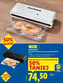 Lidl SilverCrest Zgrzewarka próżniowa z zestawem akcesoriów, 130 W oferta