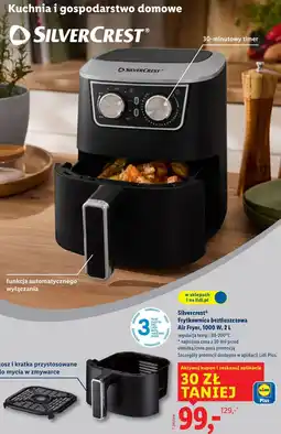 Lidl Silvercrest Frytkownica beztłuszczowa Air Fryer, 1000 W oferta