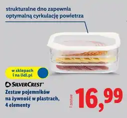 Lidl SILVERCREST Zestaw 2, 3, 4 lub 5 pojemników do przechowywania żywności oferta