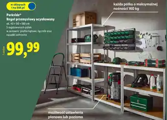 Lidl Parkside Regał przemysłowy ocynkowany oferta