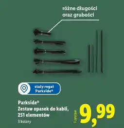 Lidl Parkside Zestaw opasek do kabli, 251 elementów, 3 kolory oferta