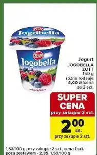 Carrefour Express Jogurt owoce leśne Zott Jogobella oferta