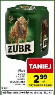 Carrefour Express Piwo Żubr 1768 oferta