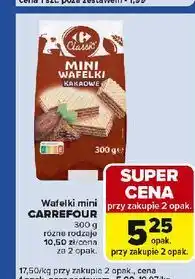 Carrefour Express Mini wafelki kakaowe Carrefour Classic oferta