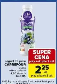 Carrefour Express Jogurt do picia jagodowy Carrefour Classic oferta