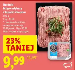 Lidl Mięso mielone z łopatki i boczku oferta