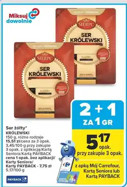 Carrefour Ser żółty KRÓLEWSKI oferta