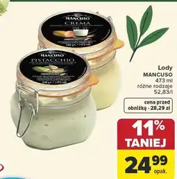 Carrefour Market Lody Mancuso Crema różne rodzaje oferta