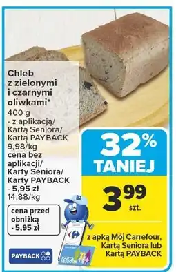 Carrefour Market Chleb z zielonymi i czarnymi oliwkami oferta