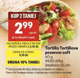 Delikatesy Centrum Tortilla Tortillove pszenna soft oferta