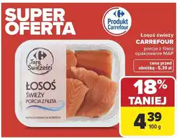 Carrefour Market Łosoś świeży Carrefour porcje z fileta opakowanie MAP oferta