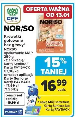 Carrefour Market Krewetki mrożone MY FOOD oferta