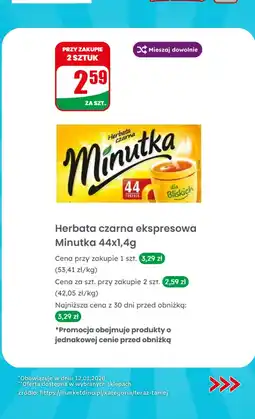 Dino Herbata czarna ekspresowa Minutka oferta