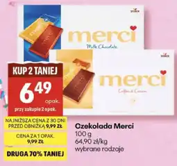 Delikatesy Centrum Czekolada Merci wybrane rodzaje oferta