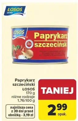 Carrefour Market Paprykarz szczeciński Łosoś różne rodzaje oferta