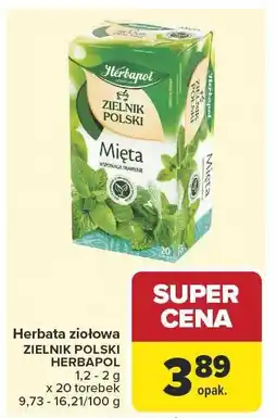 Carrefour Market Herbata ziołowa Mięta ZIELNIK POLSKI HERBAPOL oferta