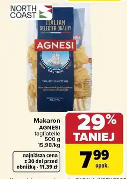 Carrefour Market Makaron AGNESI tagliatelle rigatoni oferta