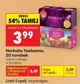 Biedronka Herbata owocowa, 20 torebek różne rodzaje oferta