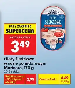 Biedronka Filety śledziowe w sosie pomidorowym oferta