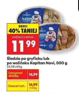 Biedronka Śledzie po gryficku oferta