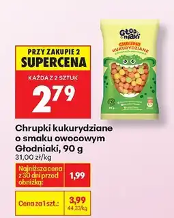 Biedronka Chrupki kukurydziane o smaku owocowym oferta