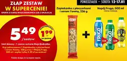 Biedronka Zestaw: Zapiekanka z pieczarkami i serem Yeemy 236g + Napój Frugo 500ml różne rodzaje oferta