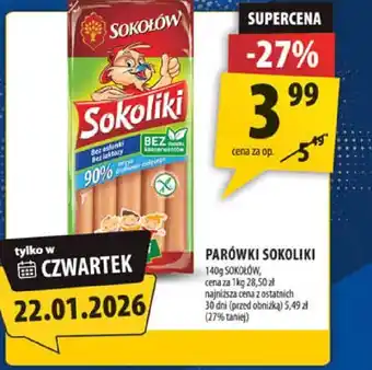 Parowki Sokoliki 140g (cały asortyment)