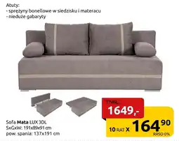 Black Red White Sofa Mata oferta